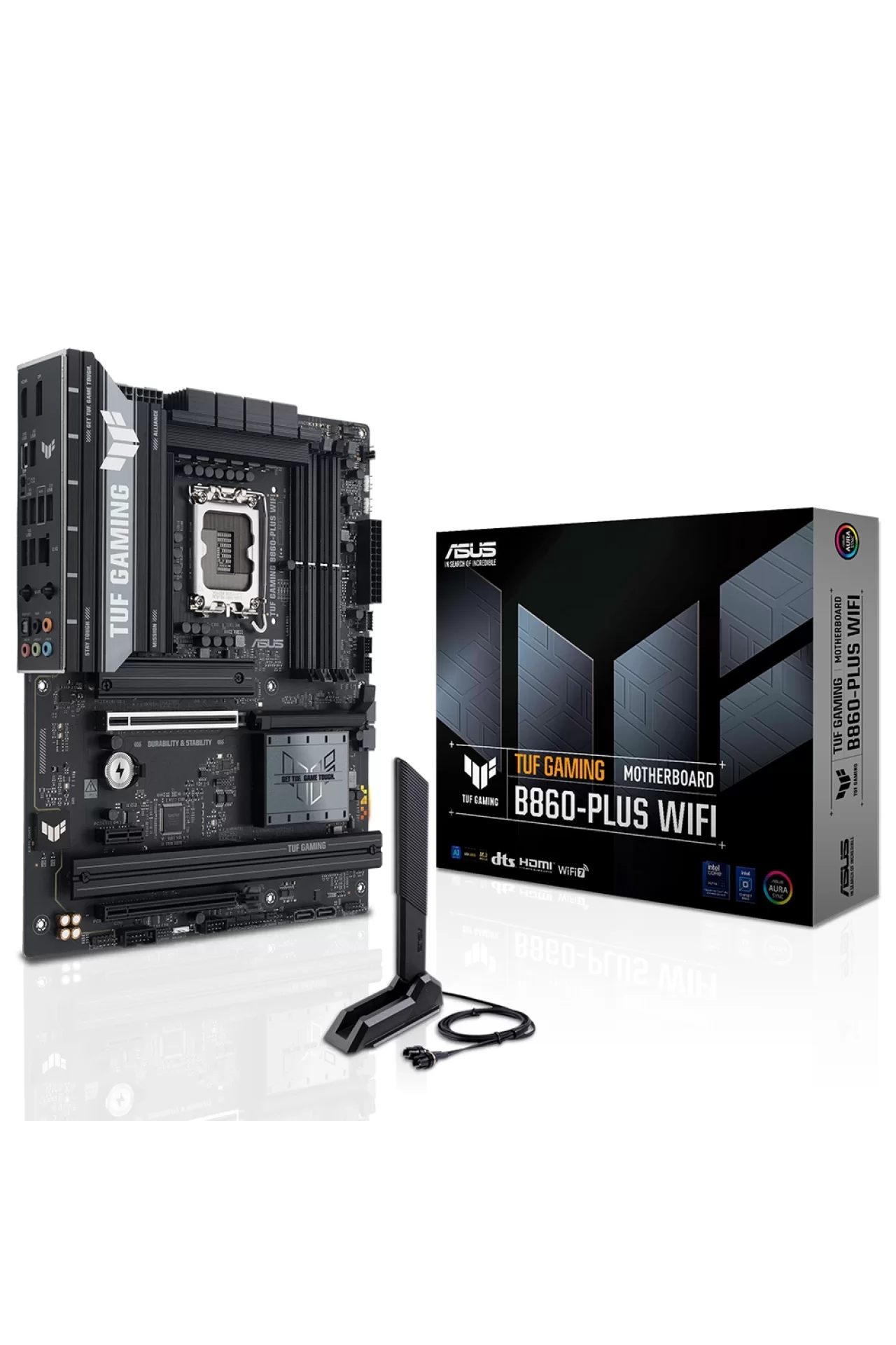 Asus TUF Gaming B860-PLUS WiFi 8666MHz (OC) DDR5 Soket LGA1851 M.2 HDMI DP ATX Anakart