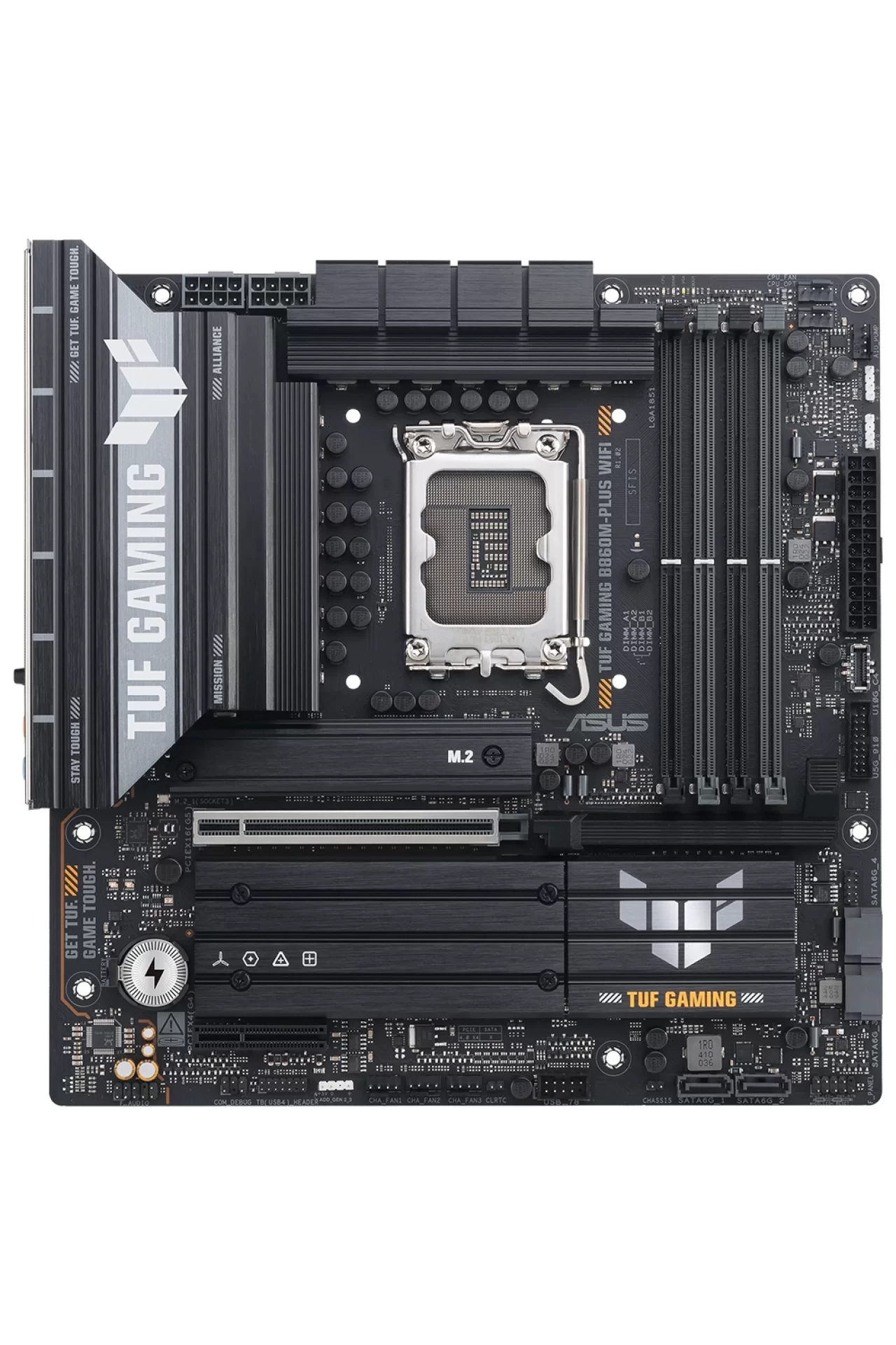 Asus TUF Gaming B860M-PLUS WiFi 8800MHz (OC) DDR5 Soket LGA1851 M.2 HDMI DP mATX Anakart