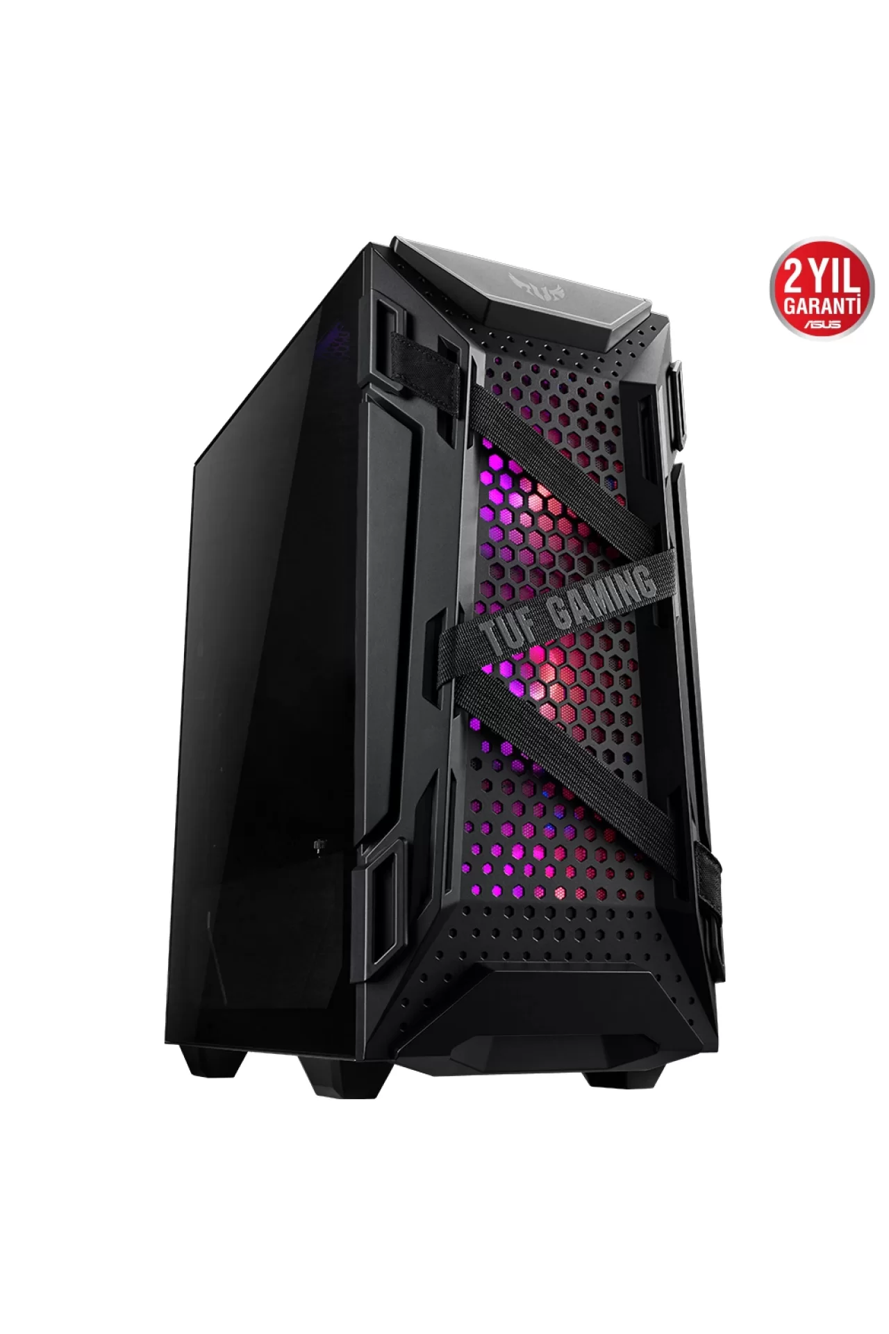 Asus TUF Gaming GT301 GamingGenTR Edition RGB Temperli Cam USB 3.1 Mid Tower Kasa