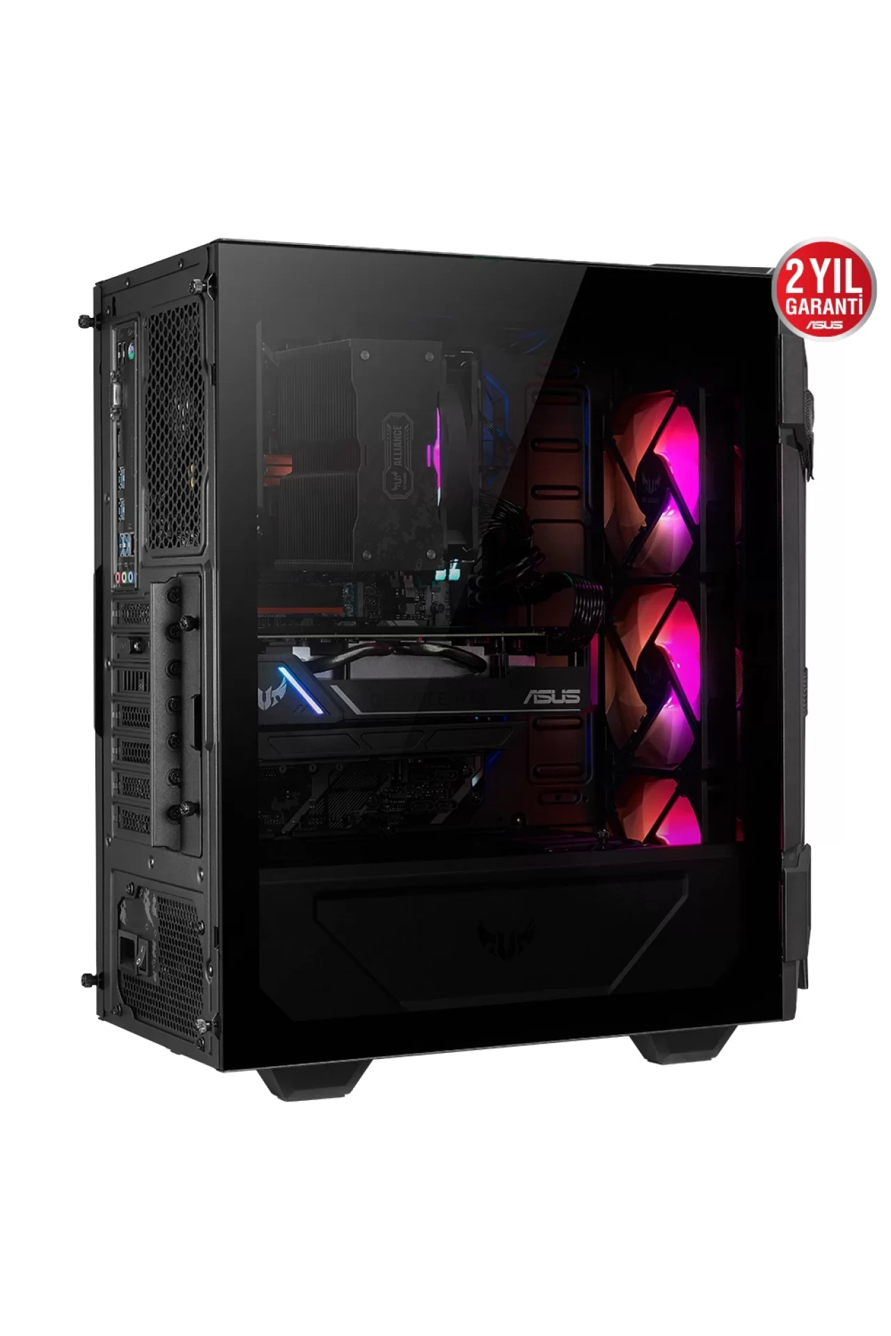 Asus TUF Gaming GT301 GamingGenTR Edition RGB Temperli Cam USB 3.1 Mid Tower Kasa