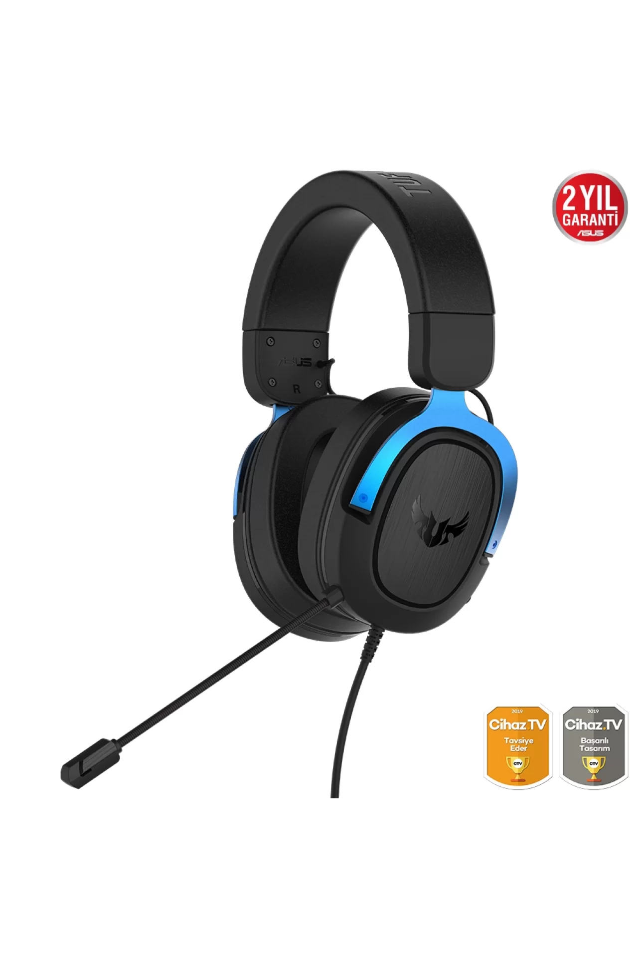 Asus TUF Gaming H3 Gun Metal 7.1 Surround Oyuncu Kulaklık (90YH028G-B1UA00)