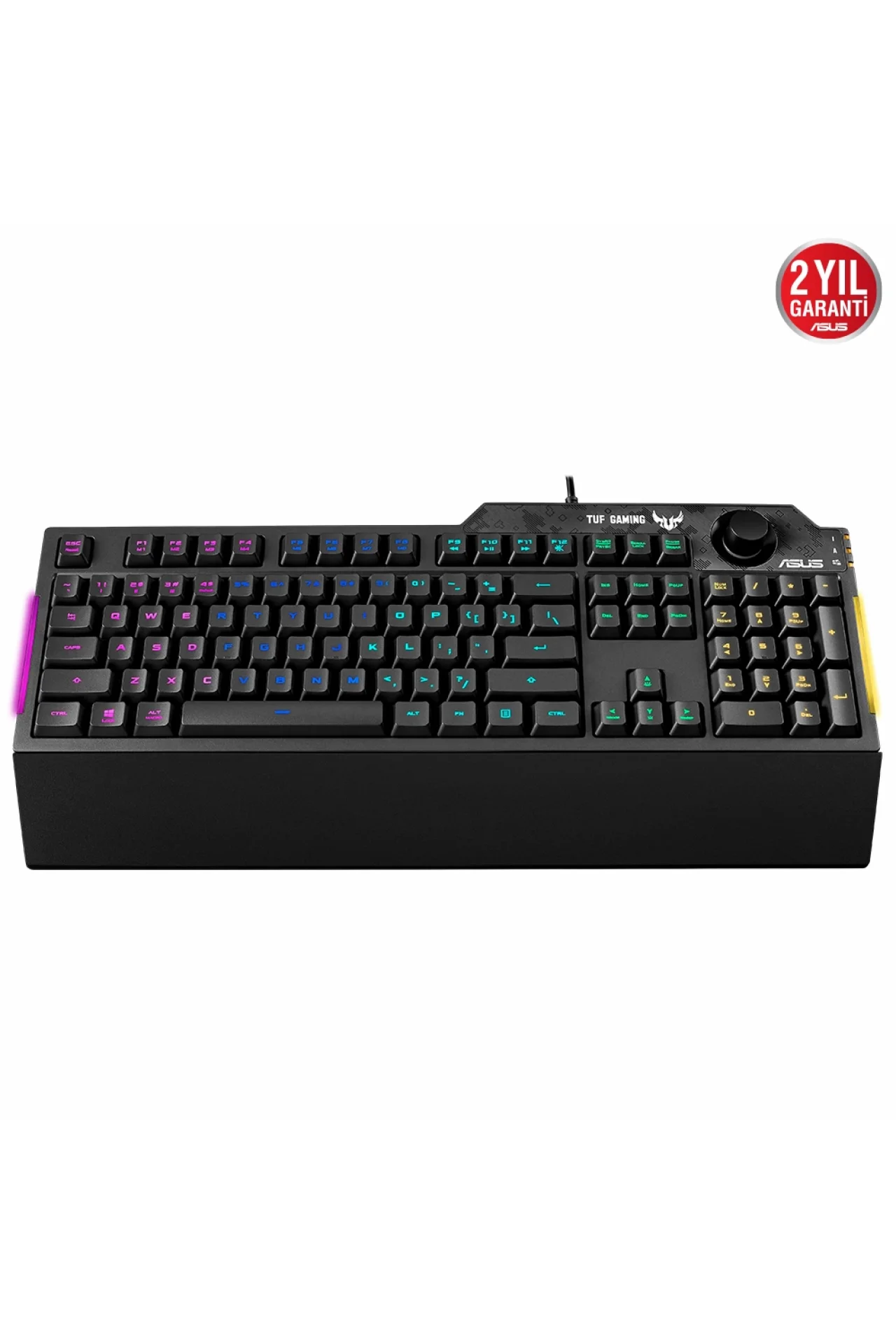 Asus TUF Gaming K1 Mekanik Hisli Türkçe RGB Oyuncu Klavyesi (90MP01X0-BKYA00)