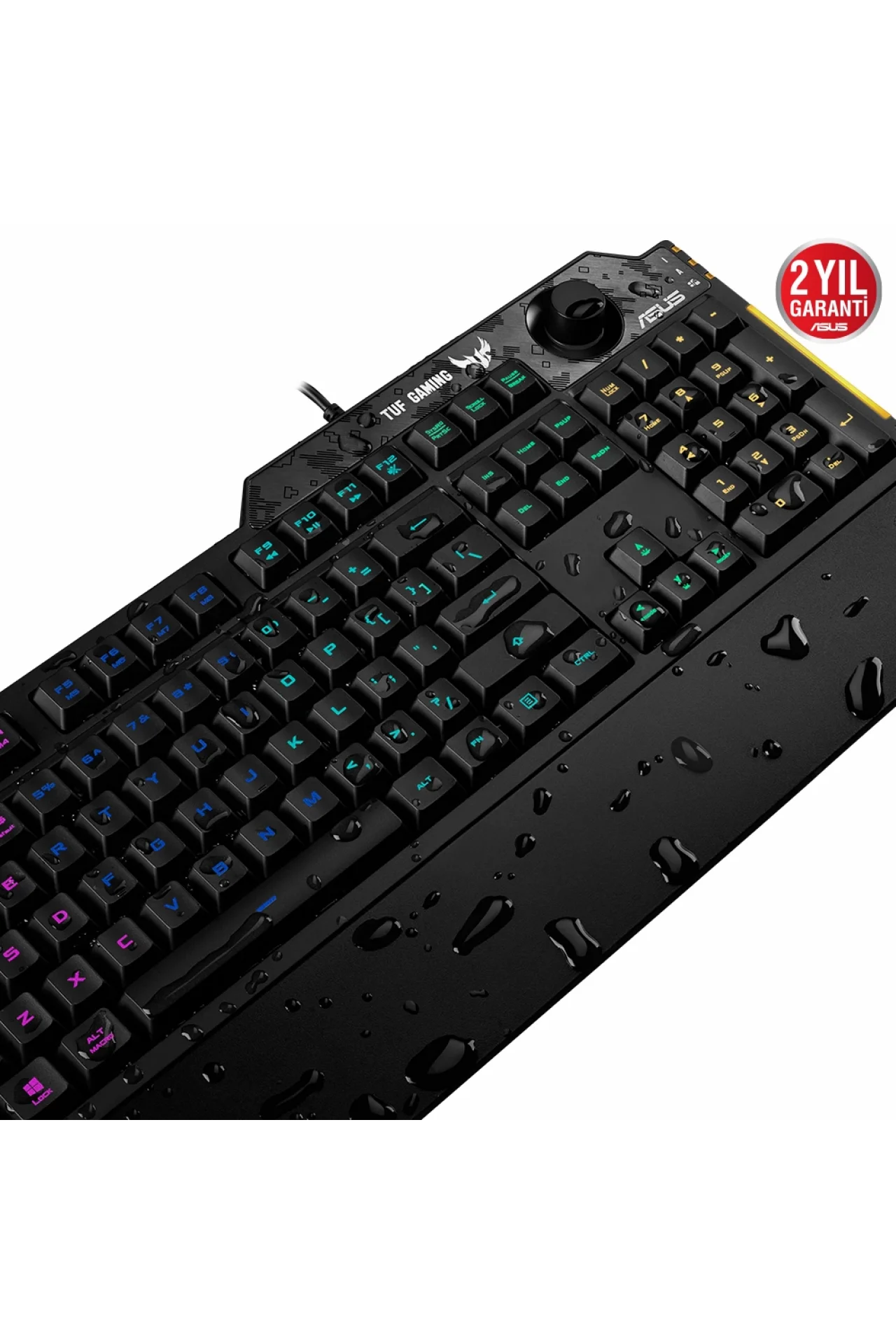 Asus TUF Gaming K1 Mekanik Hisli Türkçe RGB Oyuncu Klavyesi (90MP01X0-BKYA00)