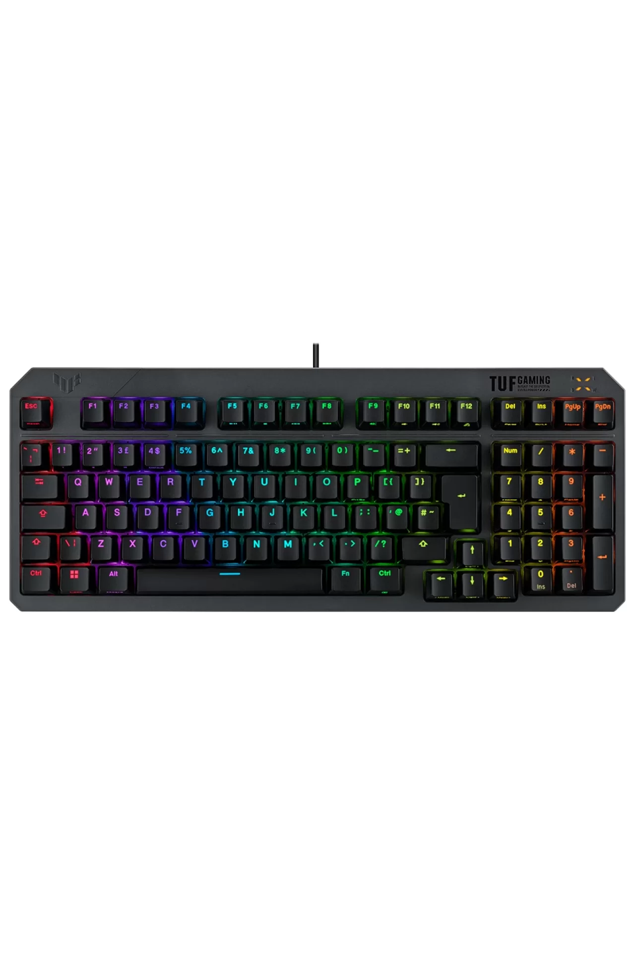 Asus TUF Gaming K3 RD/TR GEN II Red Switch Kablolu Türkçe RGB Optik Mekanik Gaming Klavye