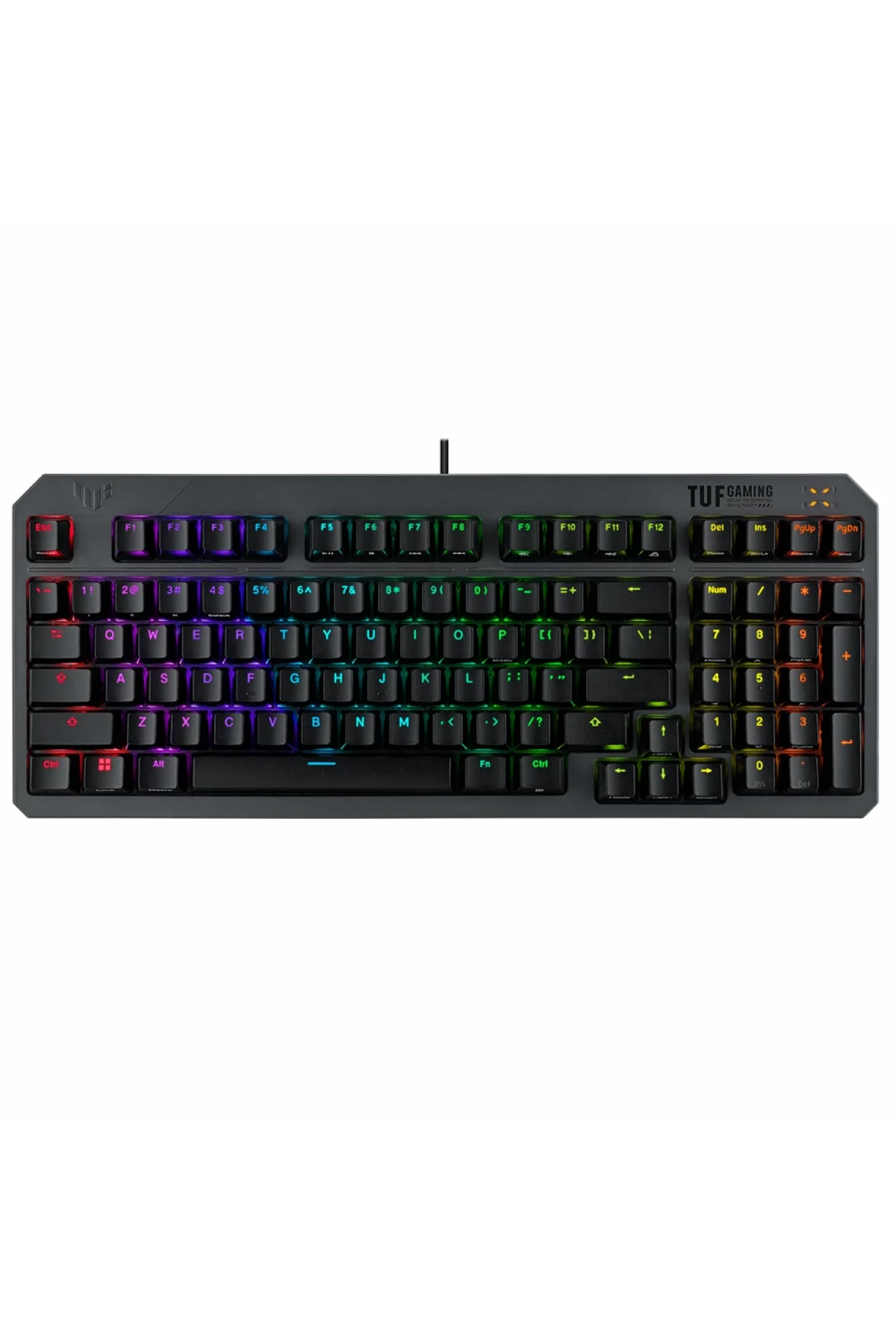 Asus TUF Gaming K3 RD/TR GEN II Red Switch Kablolu Türkçe RGB Optik Mekanik Gaming Klavye