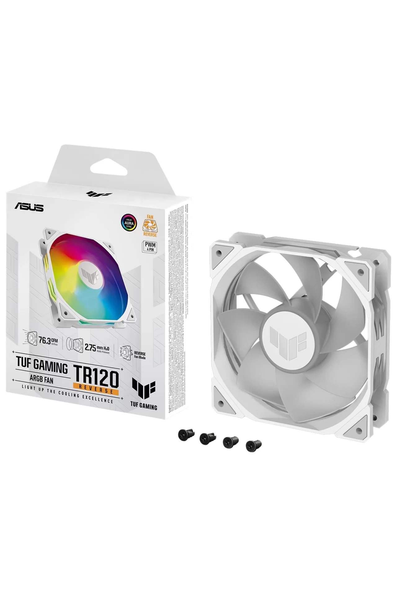 Asus TUF Gaming TR120 ARGB Reverse Fan - Single Pack