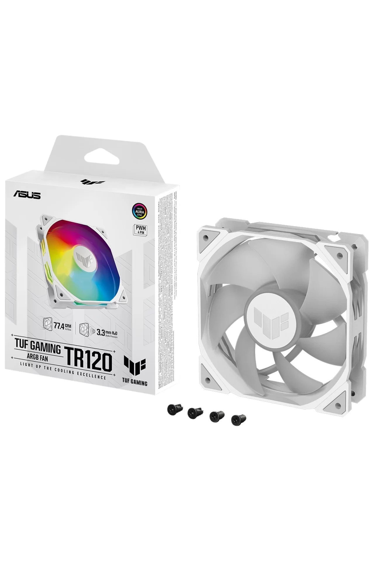 Asus TUF TR120 ARGB 120mm Beyaz Kasa Fanı