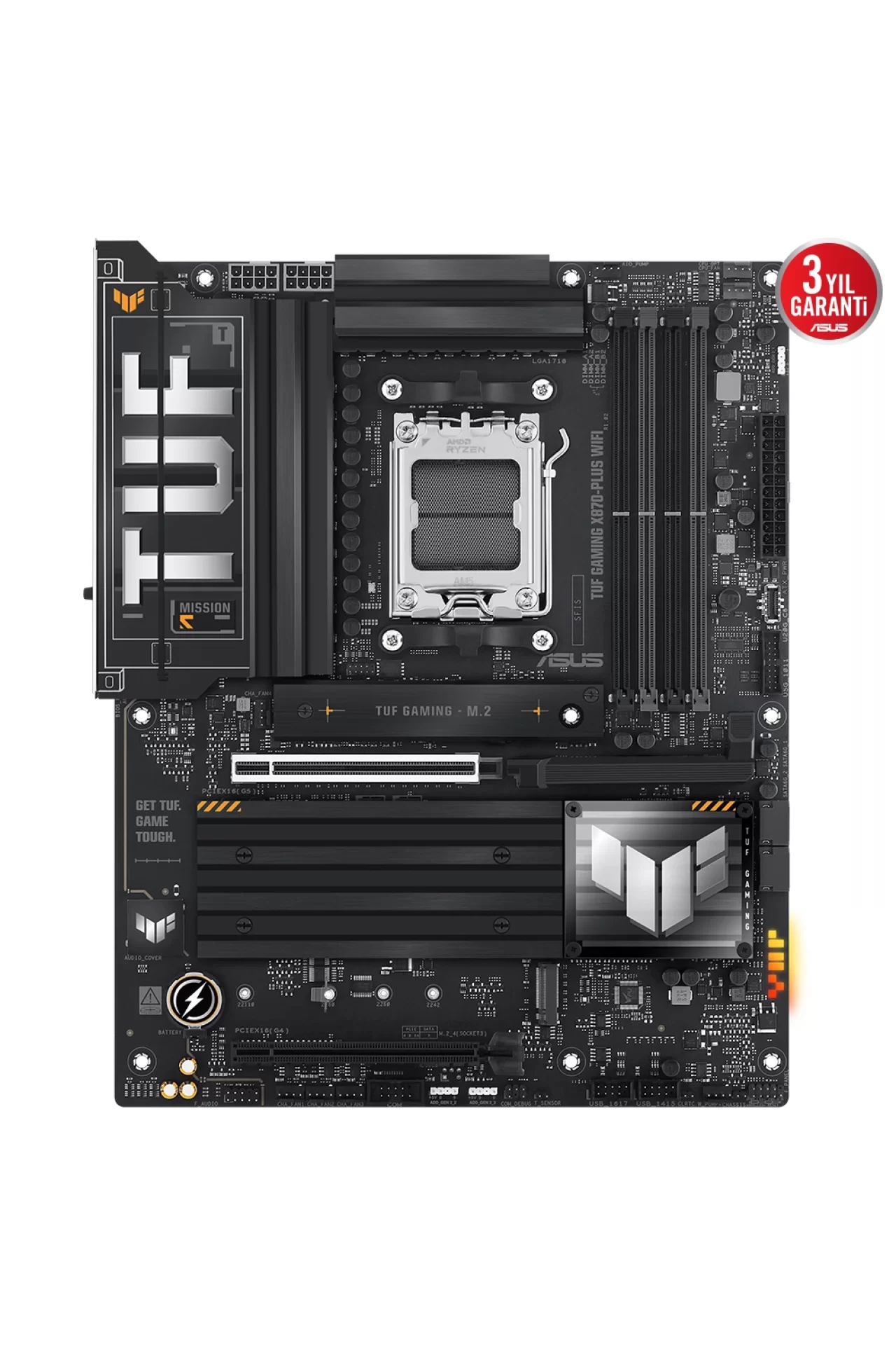 Asus TUF Gaming X870-PLUS WiFi 8000MHz(OC) DDR5 Soket AM5 M.2 HDMI ATX Anakart