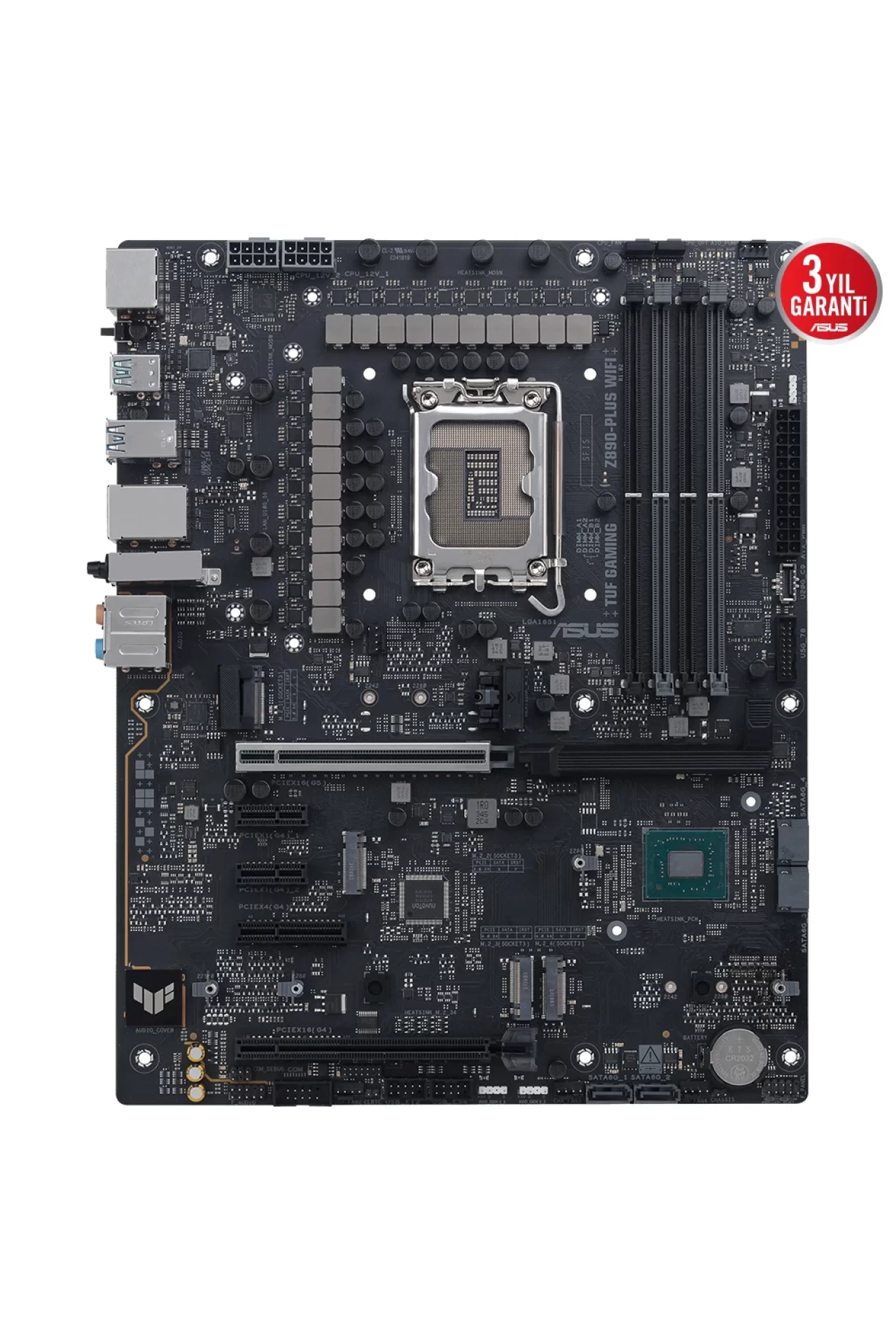 Asus TUF Gaming Z890-Plus WiFi 9066MHz (OC) DDR5 Soket LGA1851 M.2 HDMI DP ATX Anakart