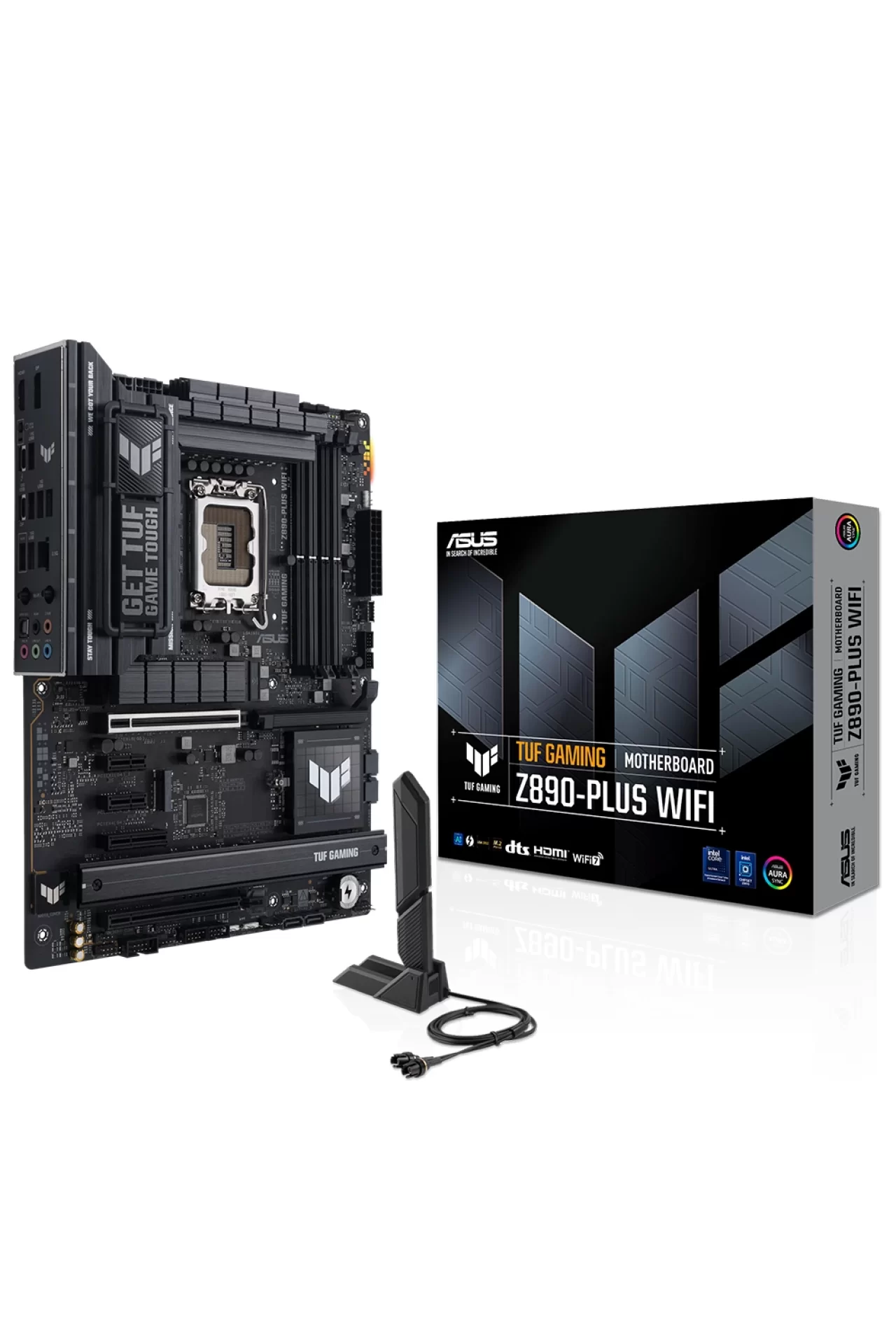 Asus TUF Gaming Z890-Plus WiFi 9066MHz (OC) DDR5 Soket LGA1851 M.2 HDMI DP ATX Anakart