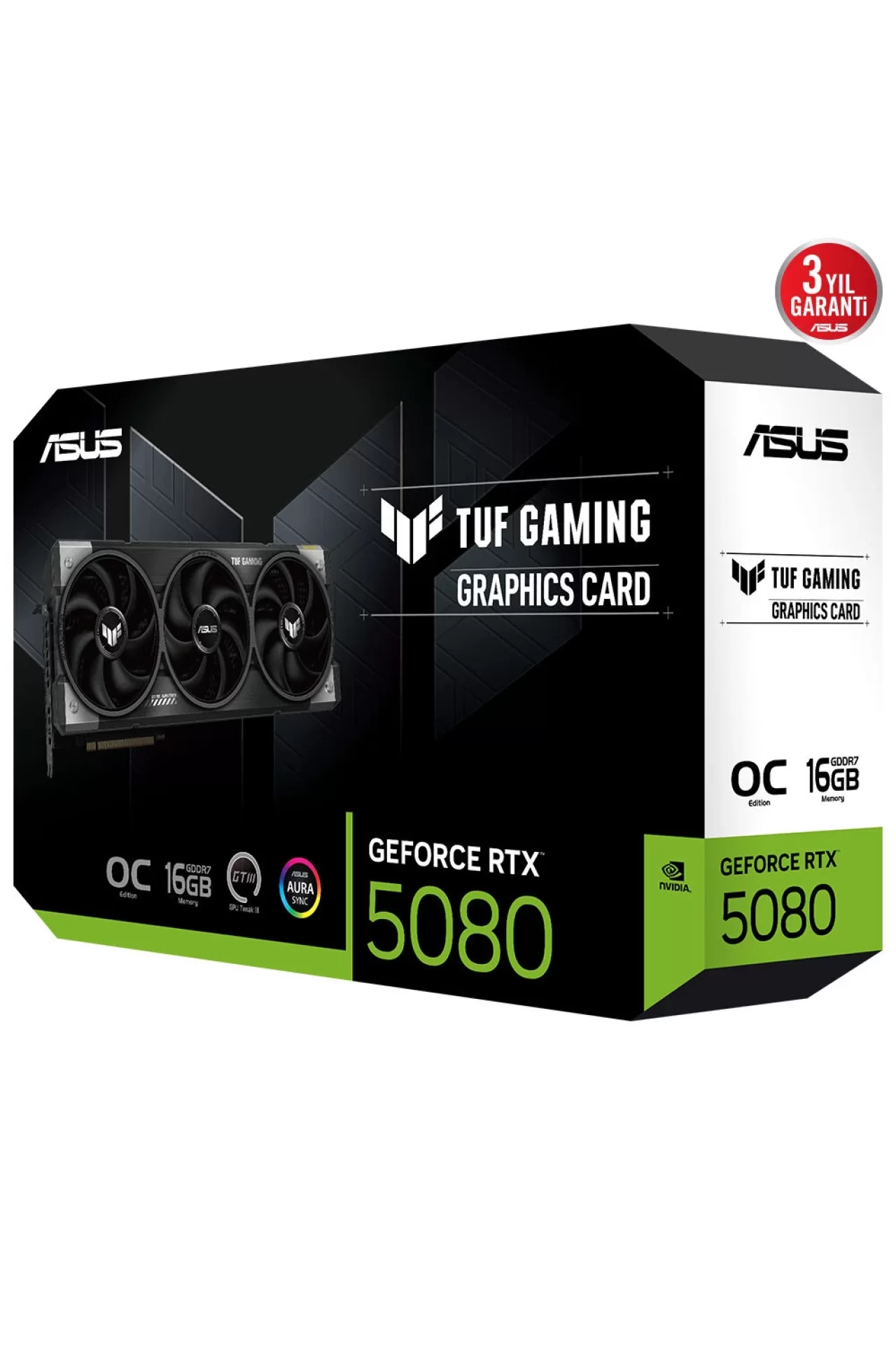 ASUS TUF RTX5080 O16G Gaming RTX 5080 16GB Ekran Kartı