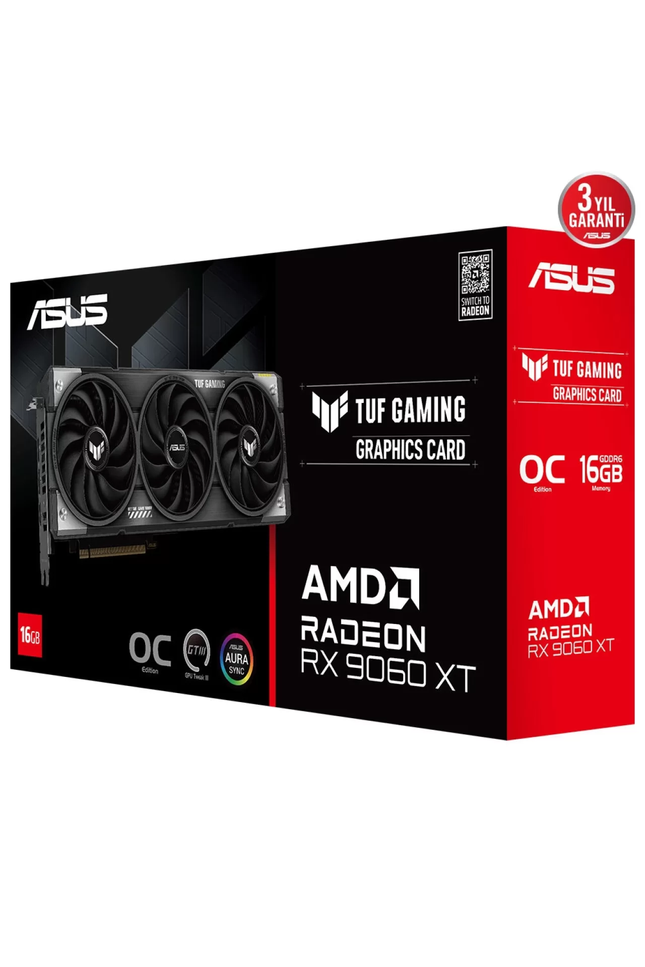 Asus TUF Gaming Radeon RX 9060 XT OC Ekran Kartı