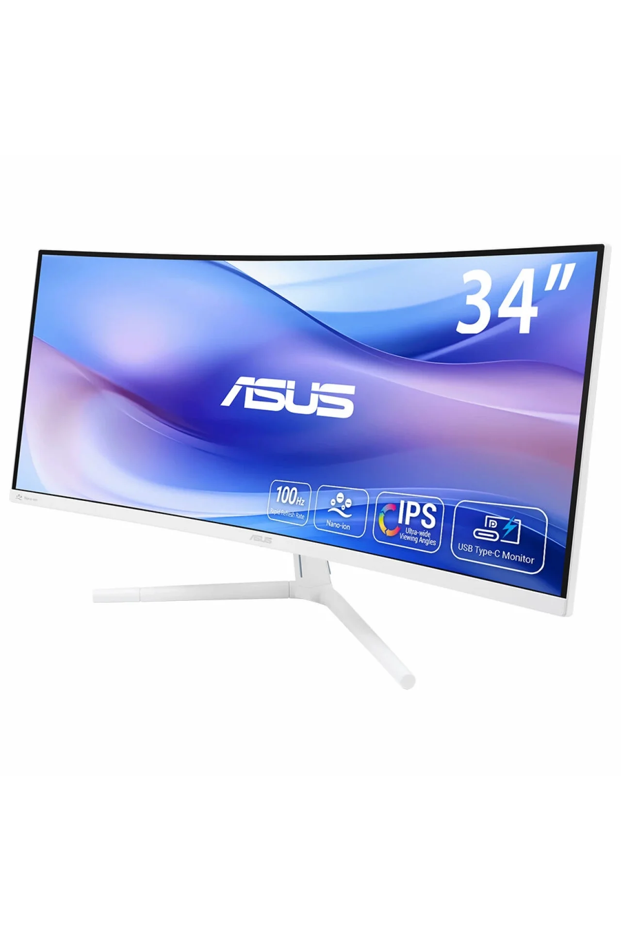 Asus VU34WCIP-W 34 inç 100Hz 1ms WQHD Adaptive Sync VA Kavisli Beyaz Monitör