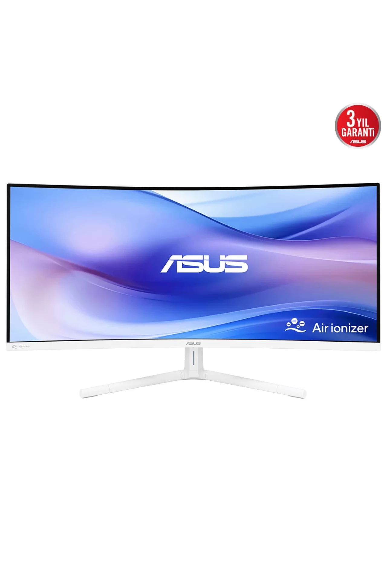 Asus VU34WCIP-W 34 inç 100Hz 1ms WQHD Adaptive Sync VA Kavisli Beyaz Monitör
