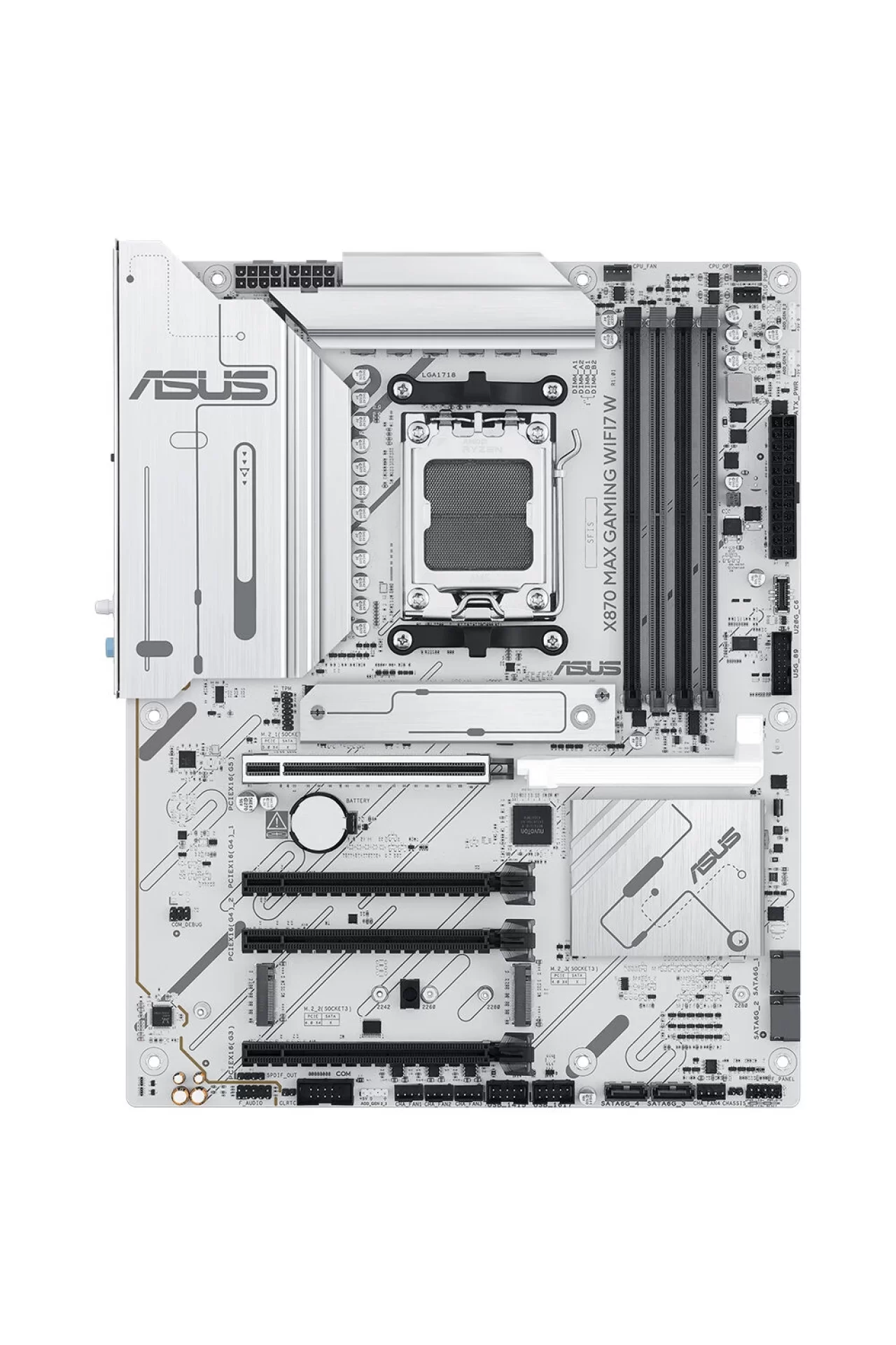 Asus X870 Max Gaming WIFI7 W 8000MHz (OC) DDR5 AM5 Soket M.2 HDMI USB4 ATX Anakart