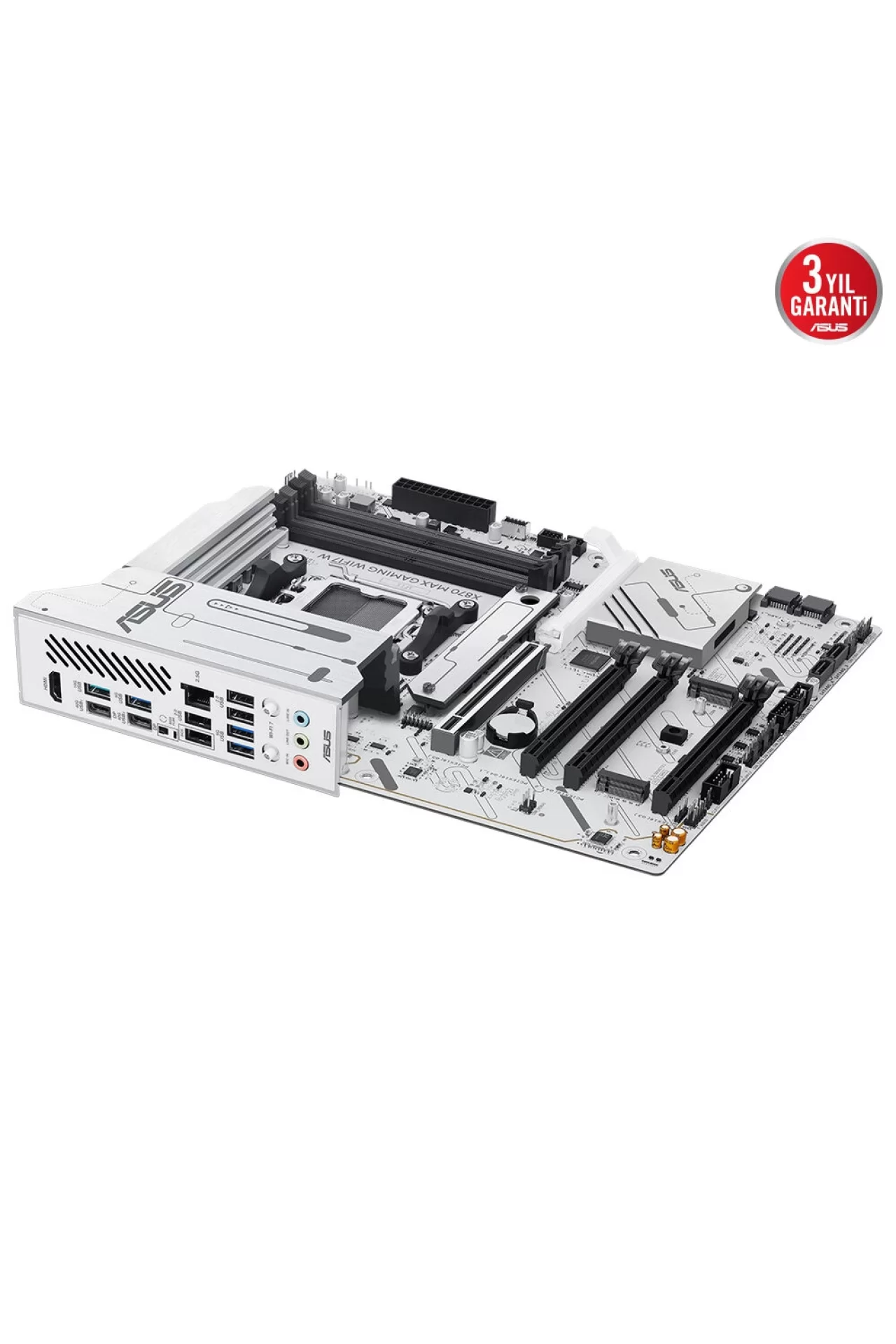 Asus X870 Max Gaming WIFI7 W 8000MHz (OC) DDR5 AM5 Soket M.2 HDMI USB4 ATX Anakart