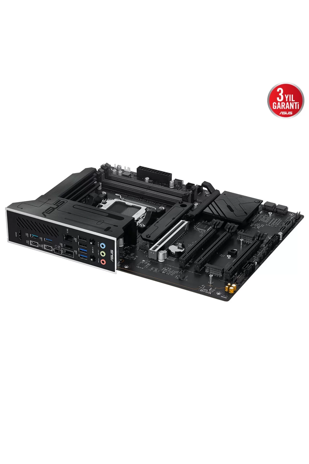 ASUS X870 Max Gaming WIFI7 8000MHz (OC) DDR5 Soket AM5 M.2 HDMI USB4 ATX Anakart