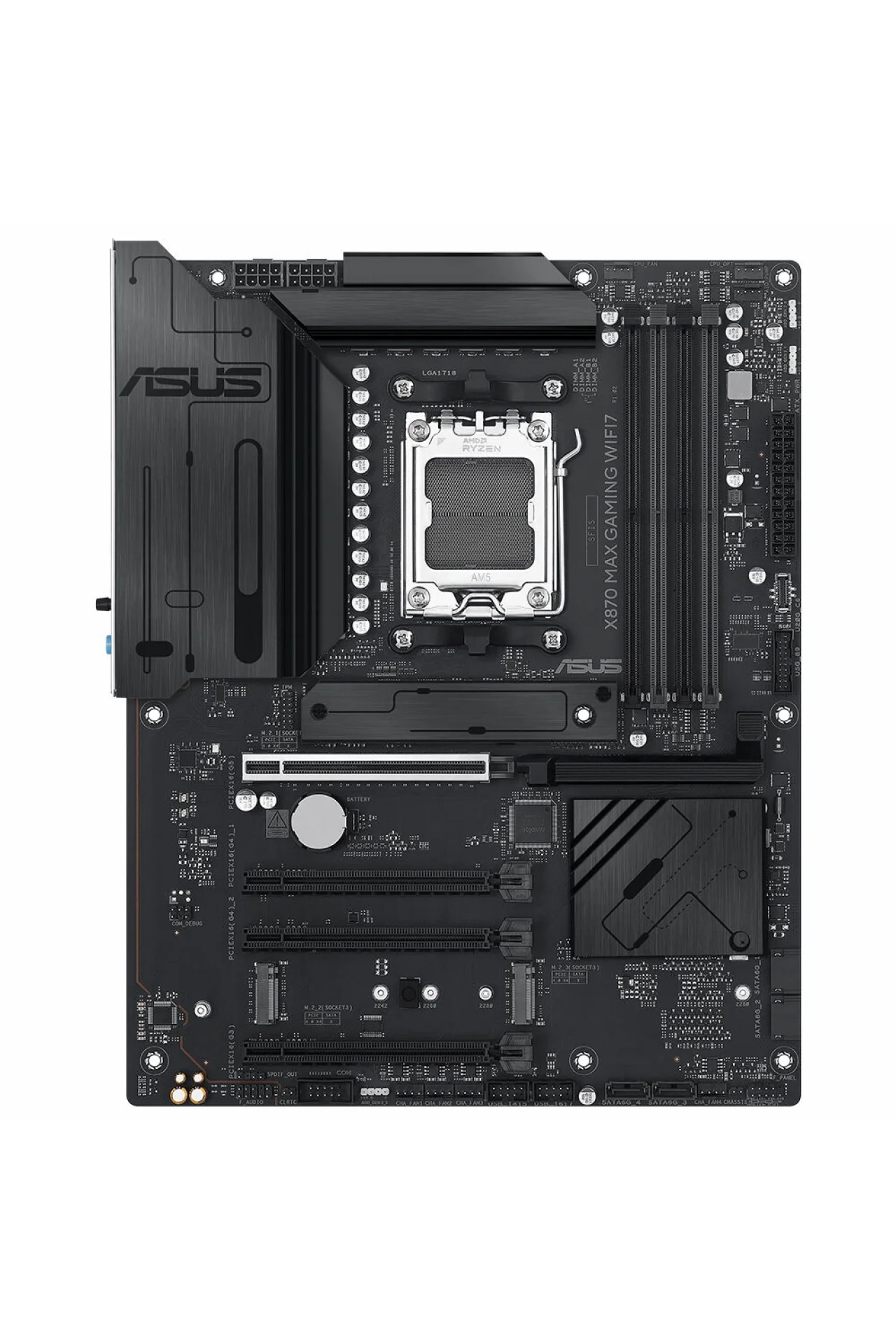 ASUS X870 Max Gaming WIFI7 8000MHz (OC) DDR5 Soket AM5 M.2 HDMI USB4 ATX Anakart