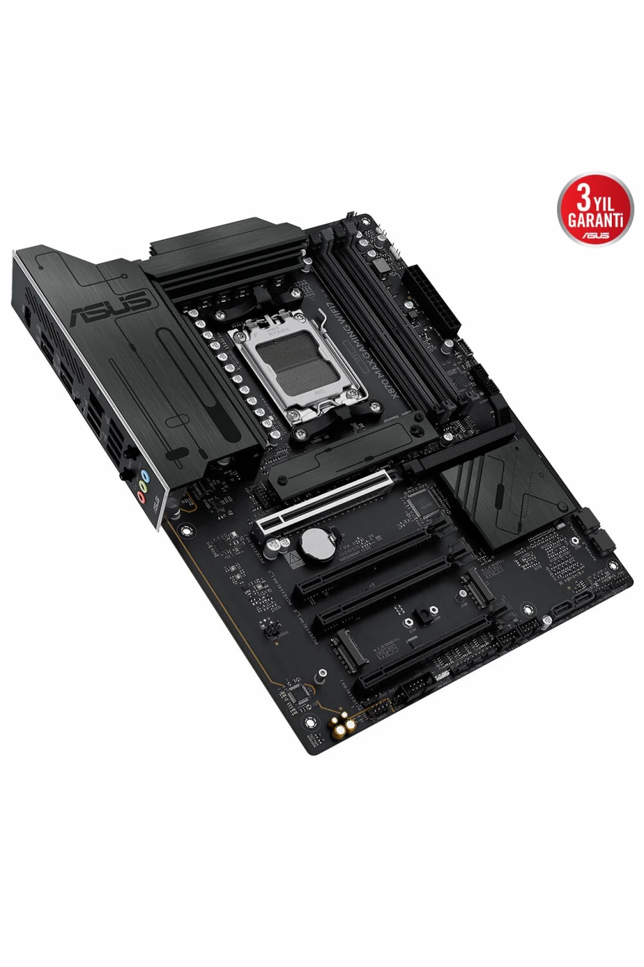 ASUS X870 Max Gaming WIFI7 8000MHz (OC) DDR5 Soket AM5 M.2 HDMI USB4 ATX Anakart