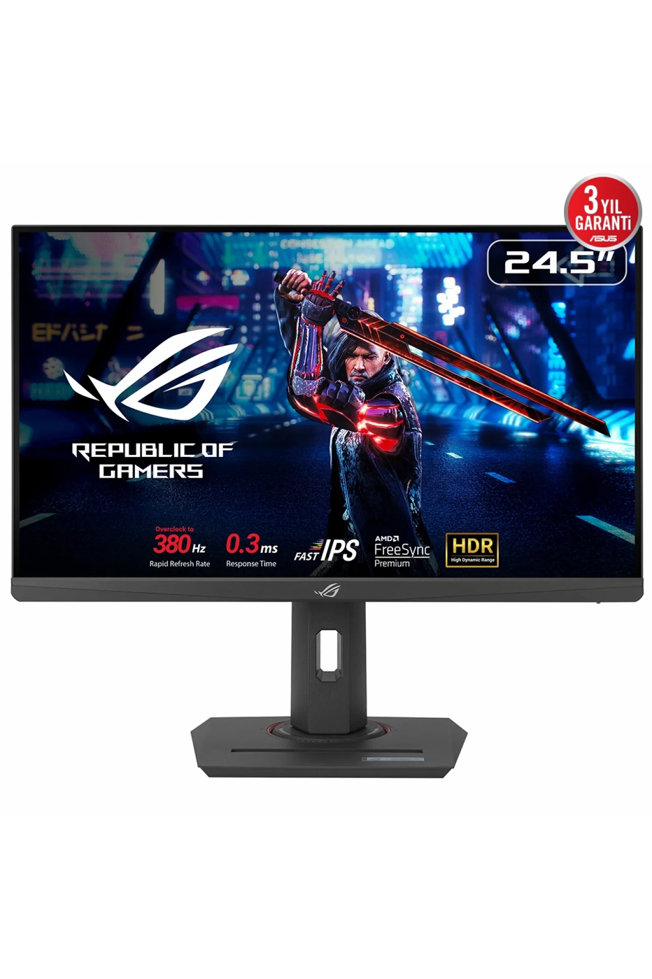 Asus ROG Strix XG259QNS 24.5 inç 380Hz 0.3ms Full HD Adaptive Sync Fast IPS Pivot eSports Gaming Monitör