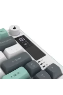 Hawk Gaming HK255 Membrane LCD RGB Kablosuz/Bluetooth Gri Yeşil %75 Türkçe Gaming Klavye