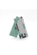 Hawk Gaming HK255 Membrane LCD RGB Kablosuz/Bluetooth Gri Yeşil %75 Türkçe Gaming Klavye