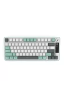 Hawk Gaming HK255 Membrane LCD RGB Kablosuz/Bluetooth Gri Yeşil %75 Türkçe Gaming Klavye