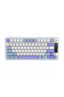 Hawk Gaming HK255 Membrane LCD RGB Kablosuz/Bluetooth Mavi Mor %75 Türkçe Gaming Klavye