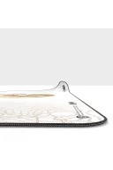 Hawk Mortal Gold Dragon 90x40 Mouse Pad