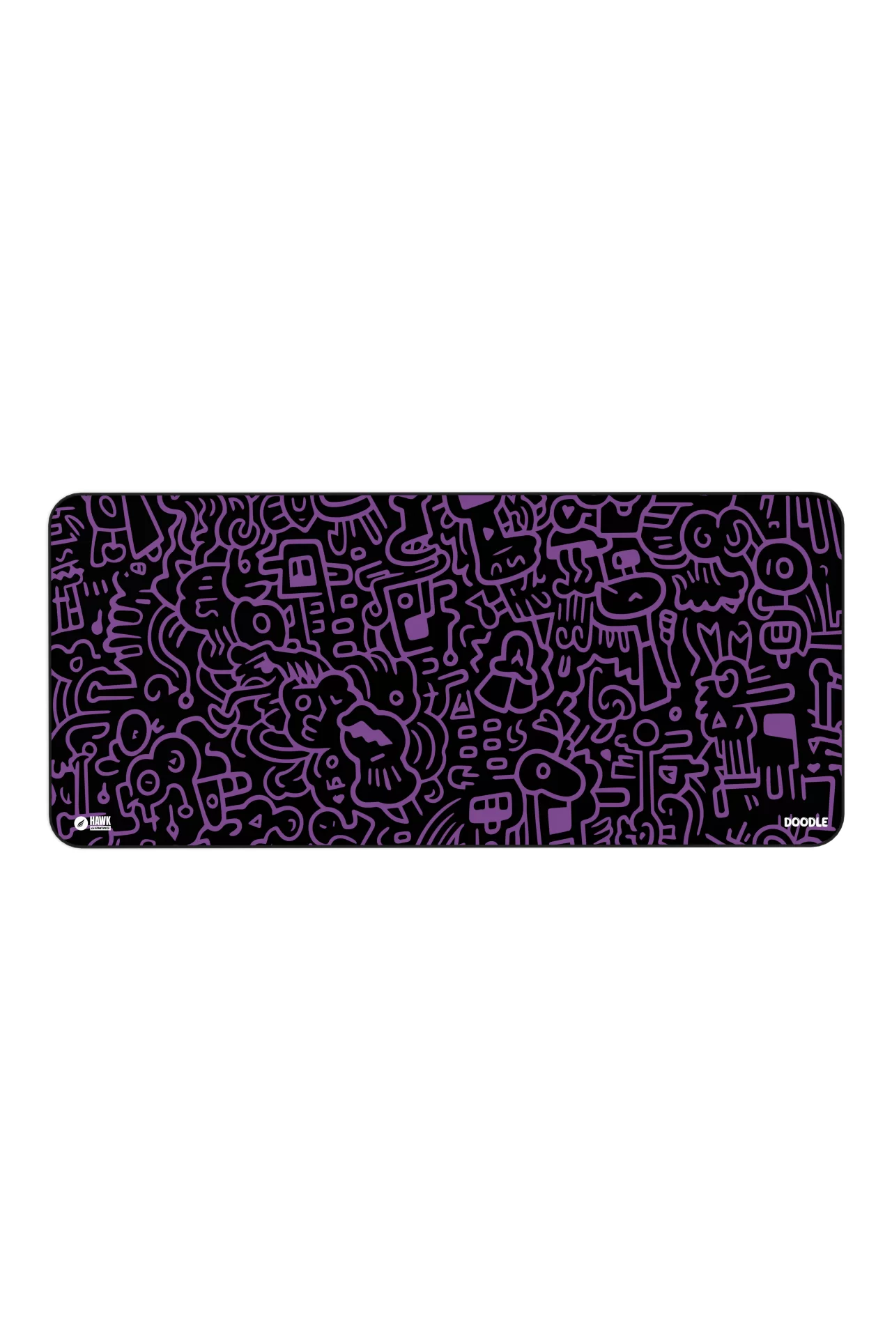 Hawk Doodle 90x40 Mouse Pad
