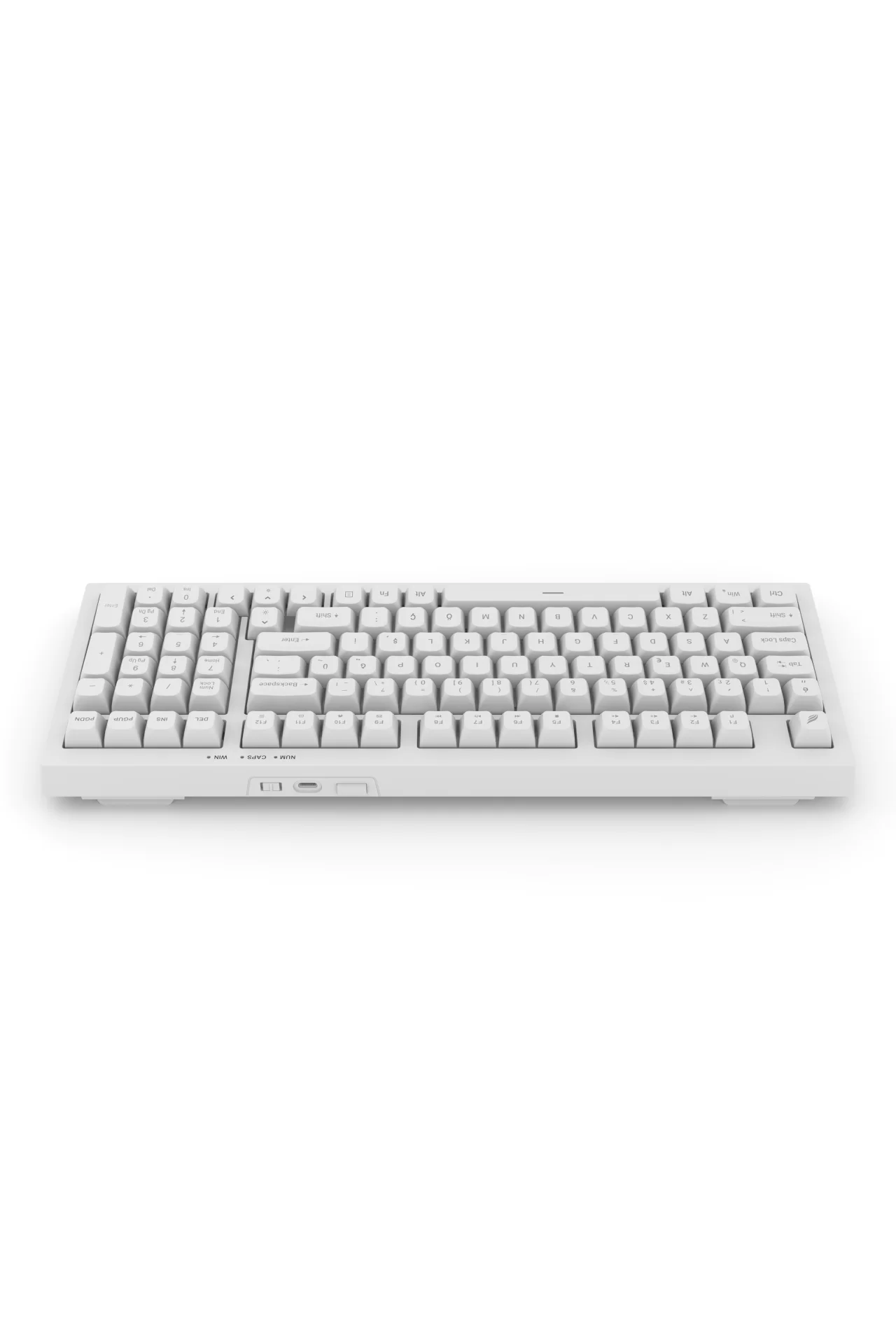 Hawk Gaming HK210 Membrane Rainbow Type C Kablolu Beyaz Full Türkçe Gaming Klavye
