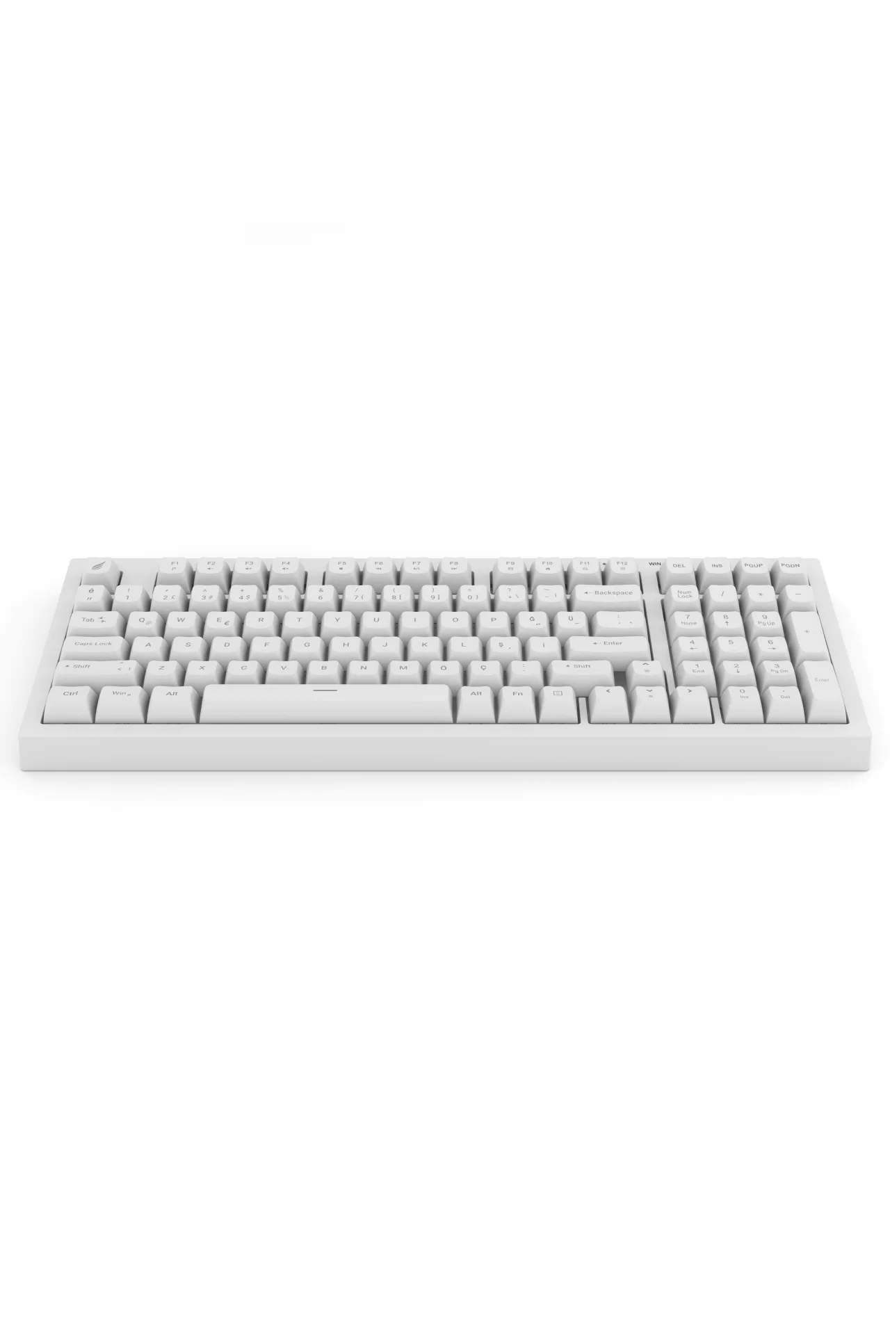 Hawk Gaming HK210 Membrane Rainbow Type C Kablolu Beyaz Full Türkçe Gaming Klavye