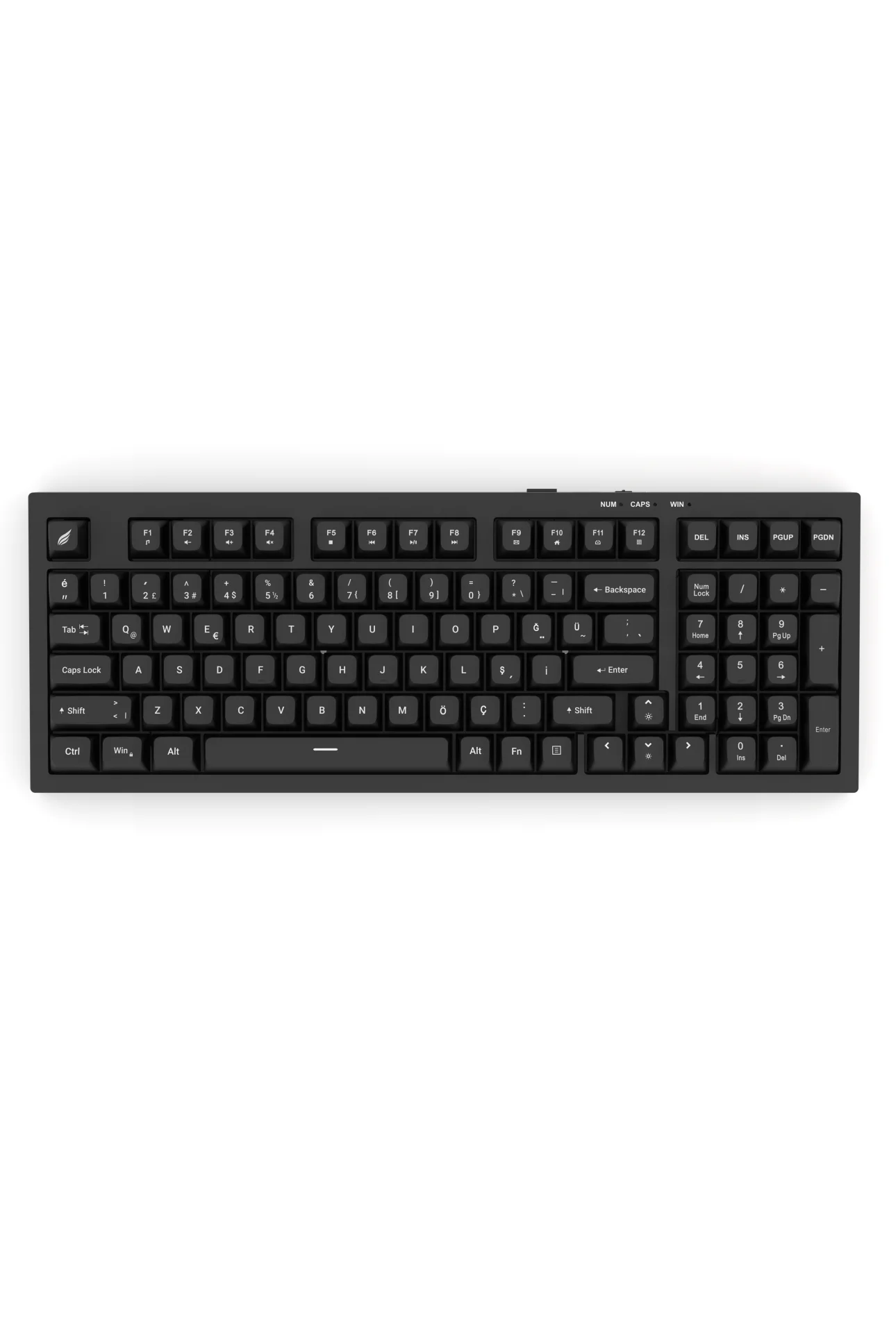 Hawk Gaming HK210 Membrane Rainbow Type C Kablolu Siyah Full Türkçe Gaming Klavye