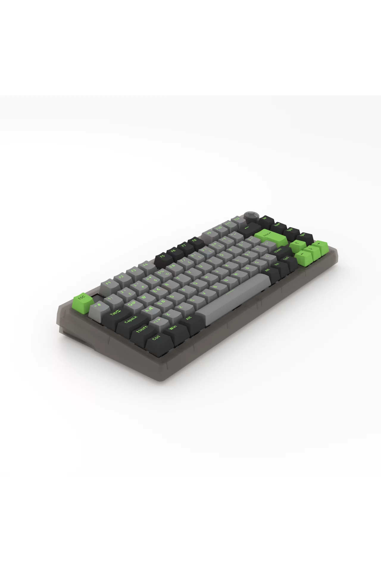 Hawk Gaming HK610 Gateron Switch RGB LCD Tri-Mode Kablosuz/Bluetooth %75 Gaming Klavye
