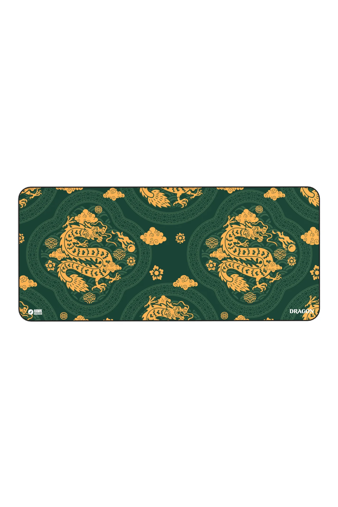 Hawk Green Dragon 90x40 Mouse Pad