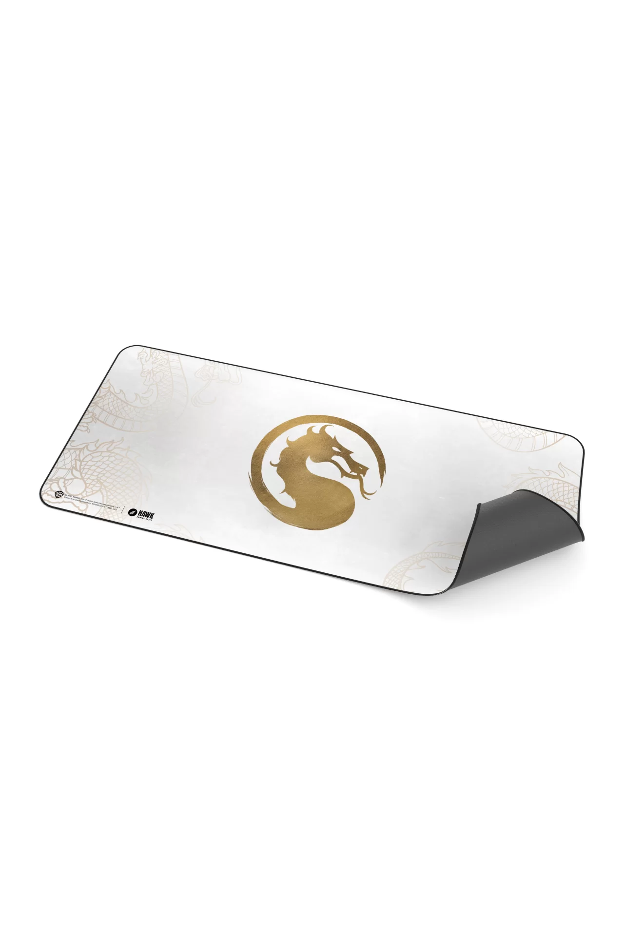 Hawk Mortal Gold Dragon 90x40 Mouse Pad