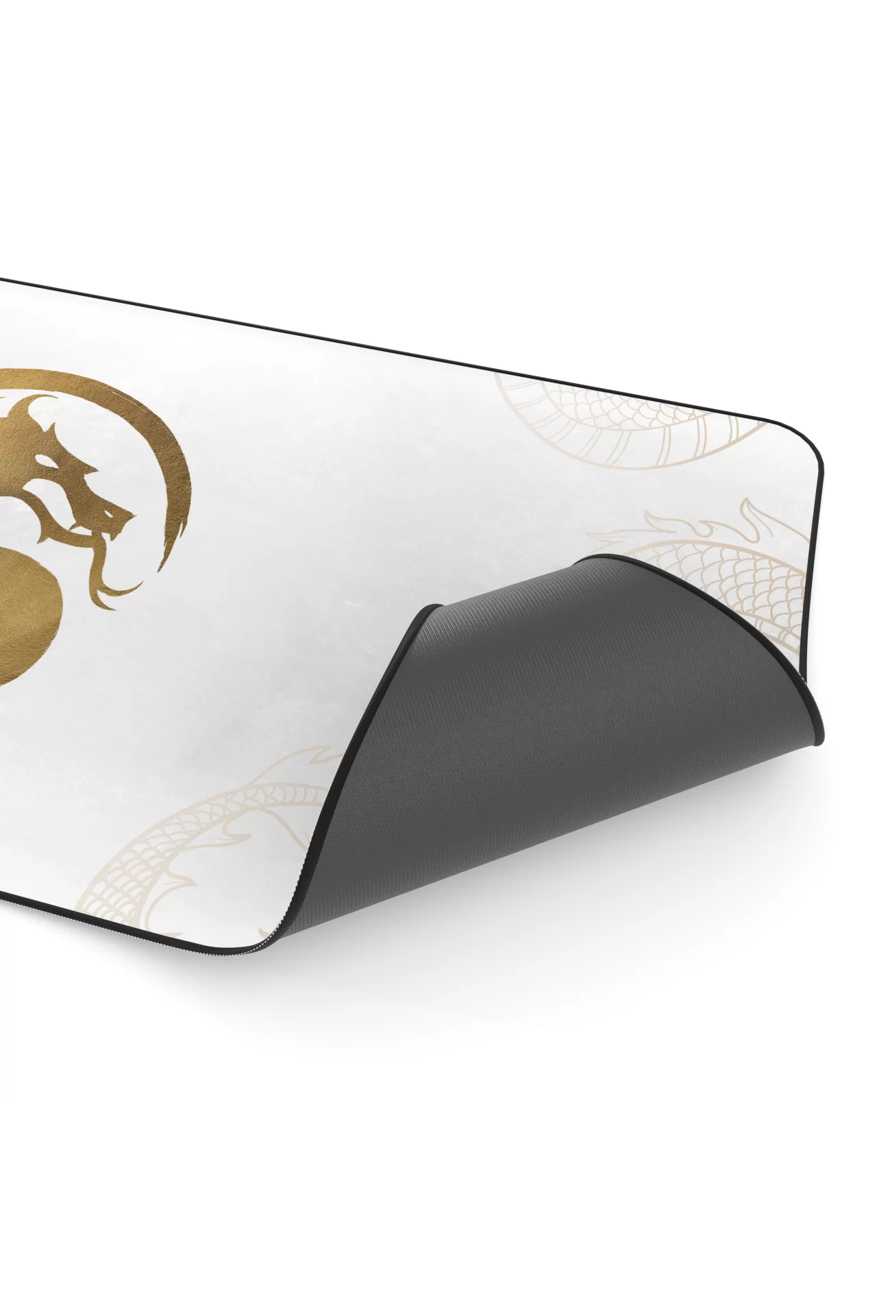 Hawk Mortal Gold Dragon 90x40 Mouse Pad