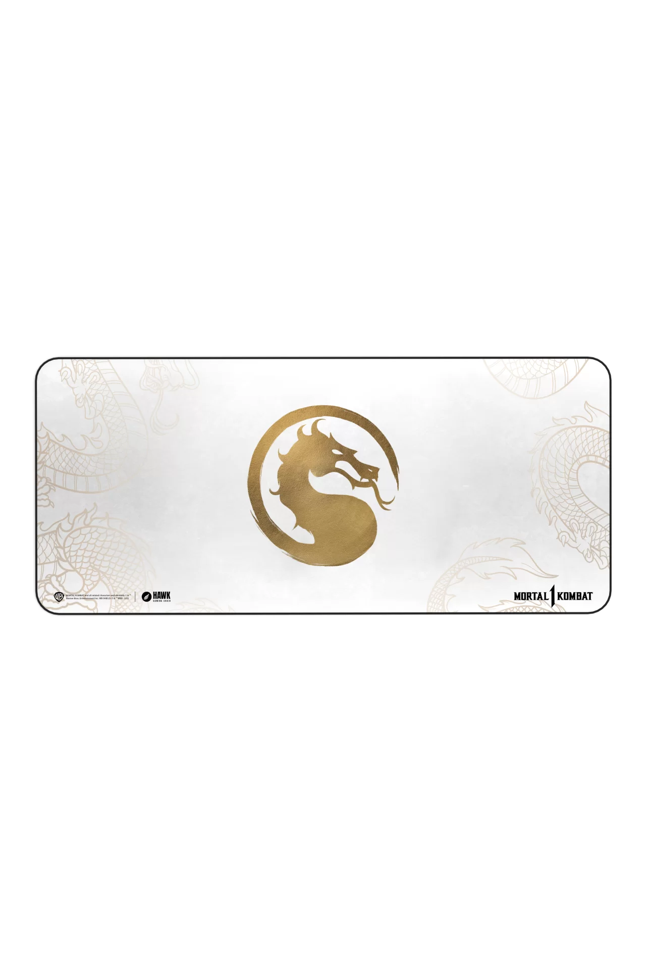 Hawk Mortal Gold Dragon 90x40 Mouse Pad