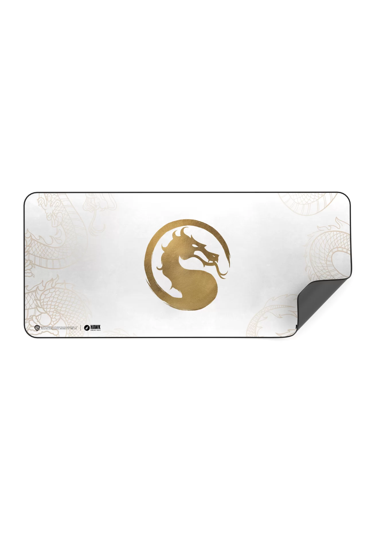 Hawk Mortal Gold Dragon 90x40 Mouse Pad