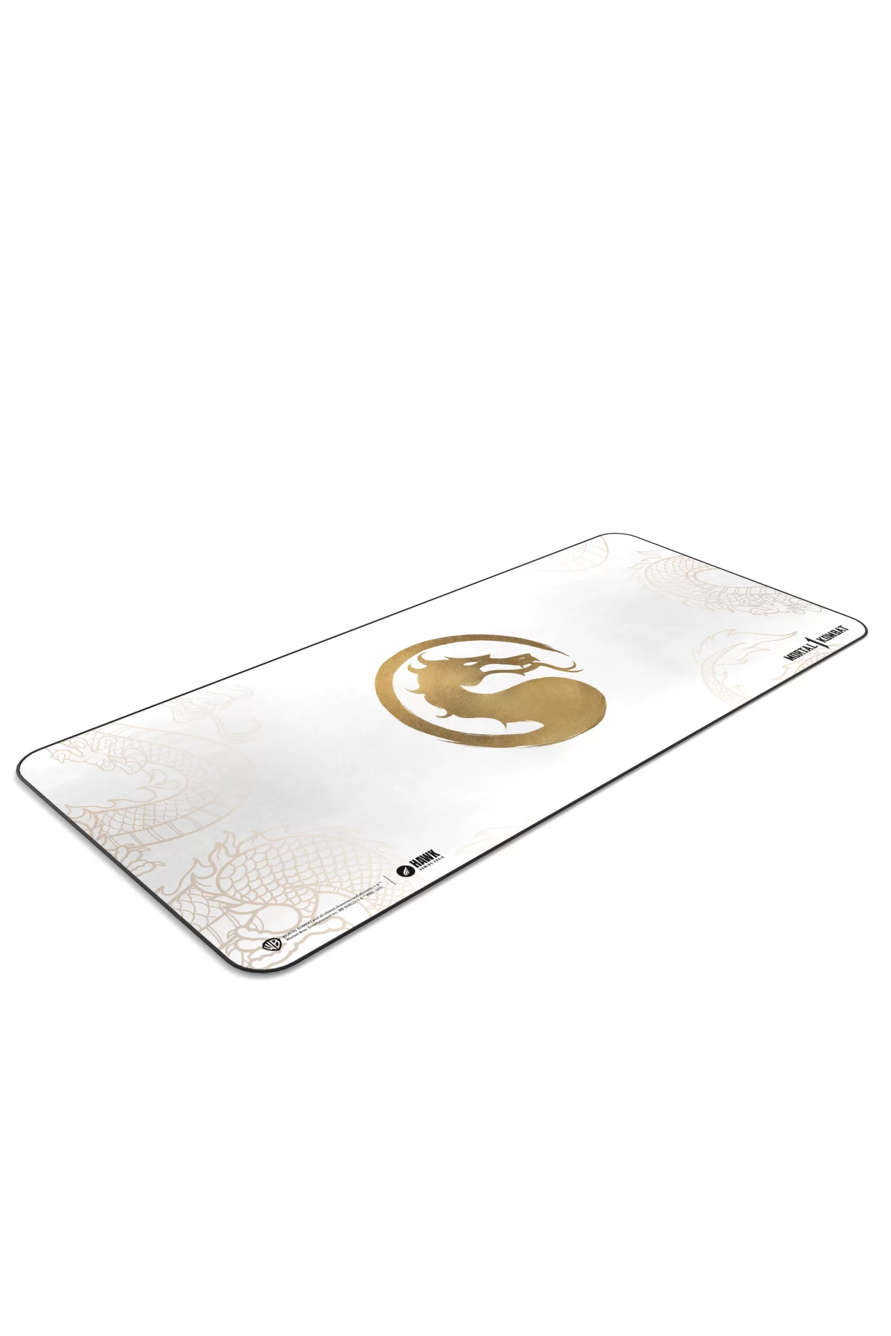 Hawk Mortal Gold Dragon 90x40 Mouse Pad