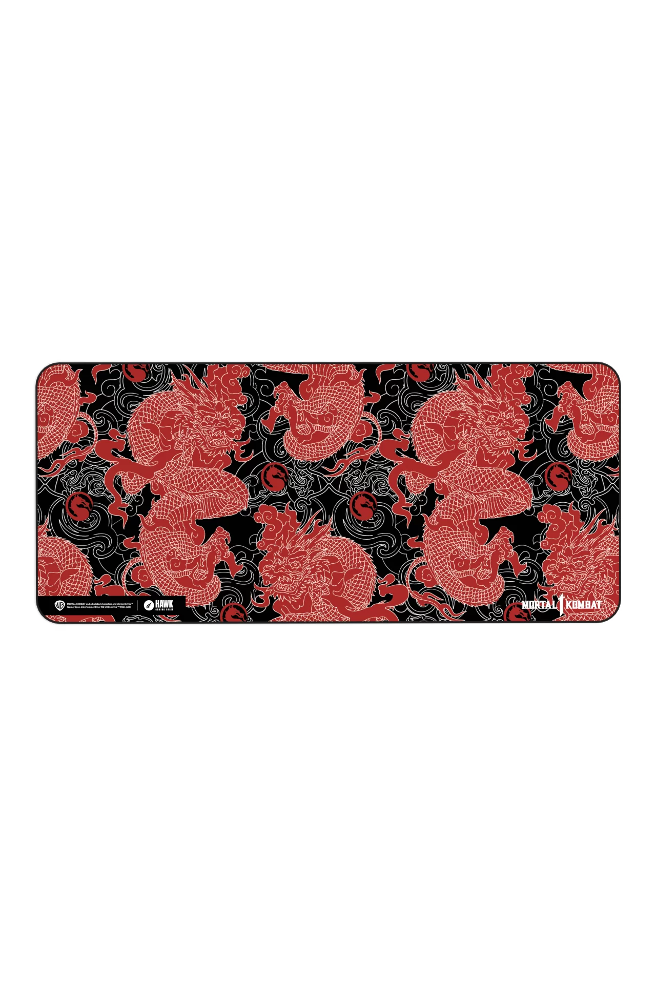Hawk Mortal Kombat Red Dragon 90x40 Mouse Pad