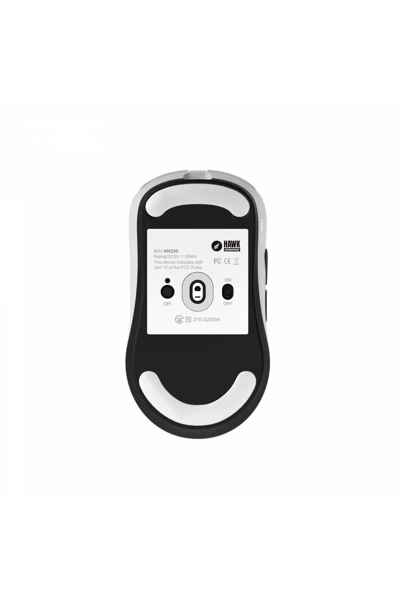 HM220 1K Hz 12000 DPI Tri-Mode Kablosuz/Bluetooth Beyaz Gaming Mouse