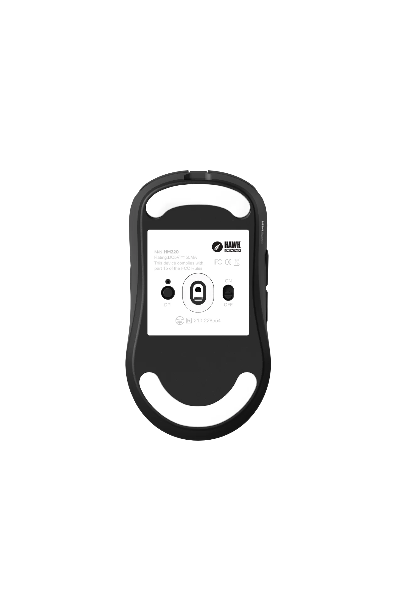 HM220 1K Hz 12000 DPI Tri-Mode Kablosuz/Bluetooth Siyah Gaming Mouse