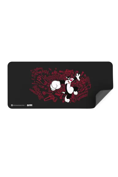 Hawk Looney Tunes Sylvester Graffiti 90x40 Mouse Pad