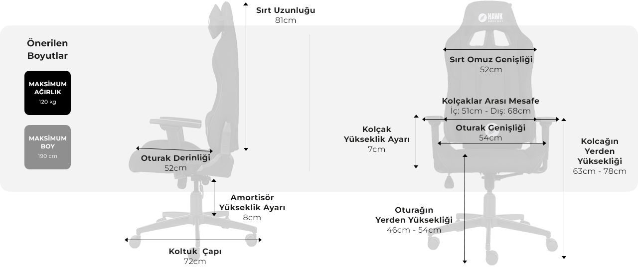 kumaş oyuncu koltuğu, oyuncu koltuğu, oyuncu koltuk, gaming koltuk, hawk chair, deri oyuncu koltuğu, deri kumaş oyuncu koltuğu