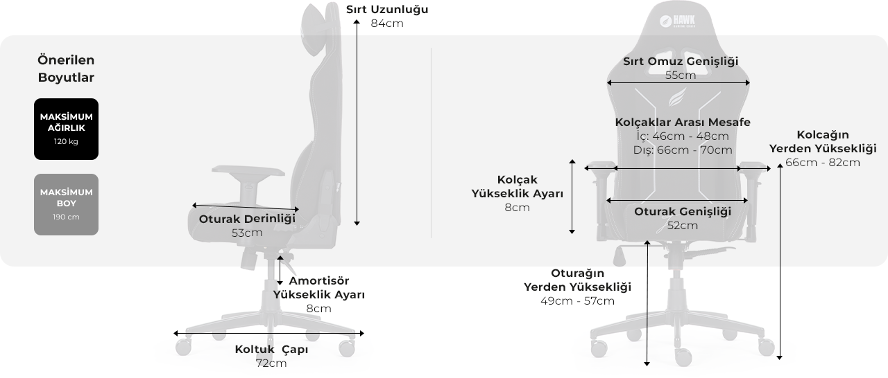 kumaş oyuncu koltuğu, oyuncu koltuğu, oyuncu koltuk, gaming koltuk, hawk chair, deri oyuncu koltuğu, deri kumaş oyuncu koltuğu