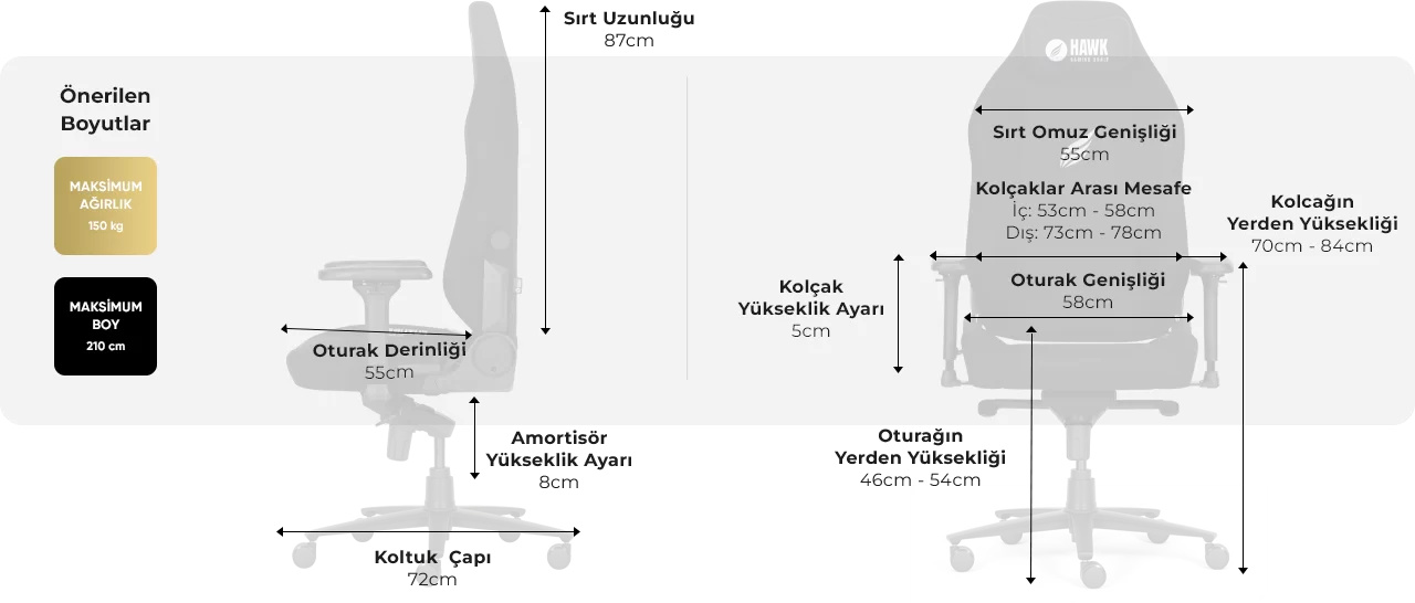 kumaş oyuncu koltuğu, oyuncu koltuğu, oyuncu koltuk, gaming koltuk, hawk chair, deri oyuncu koltuğu, deri kumaş oyuncu koltuğu