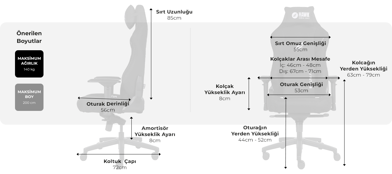 kumaş oyuncu koltuğu, oyuncu koltuğu, oyuncu koltuk, gaming koltuk, hawk chair, deri oyuncu koltuğu, deri kumaş oyuncu koltuğu