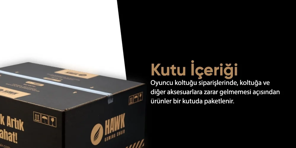 Oyuncu koltuğu Kutu İçeriğinde Neler Mevcut?