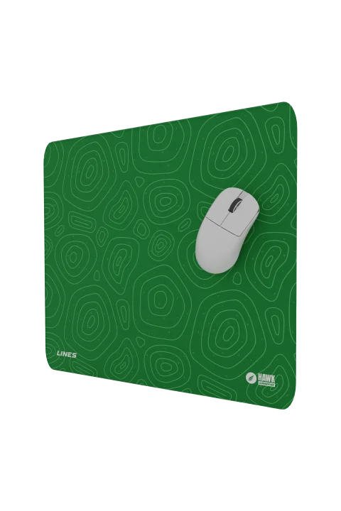 Hawk Green Lines 45x40 2mm Mouse Pad gorsel buton 1